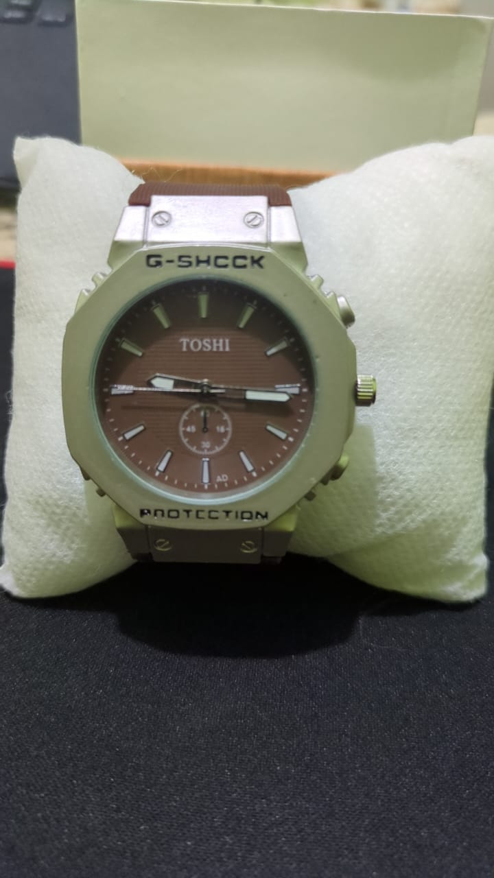 Brown TOSHI G-Style Analog Watch