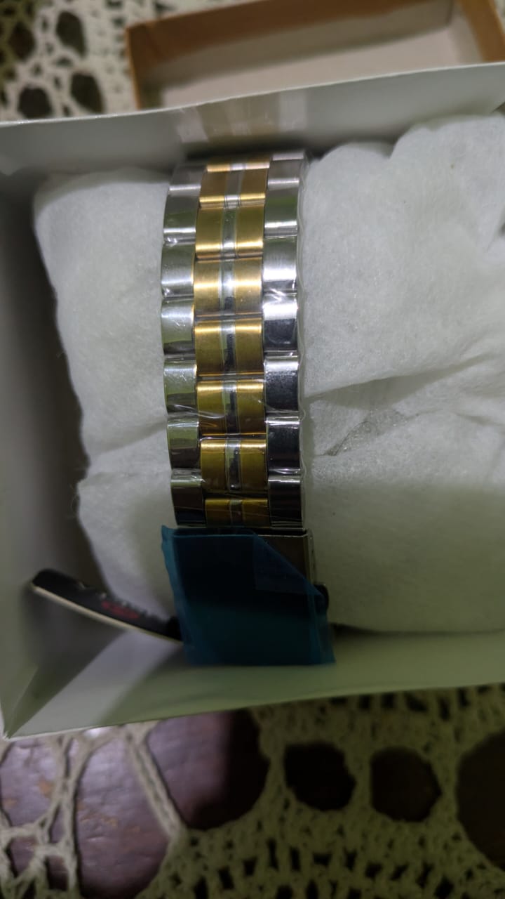 MSETA Arabic Dial Two-Tone Quartz Watch