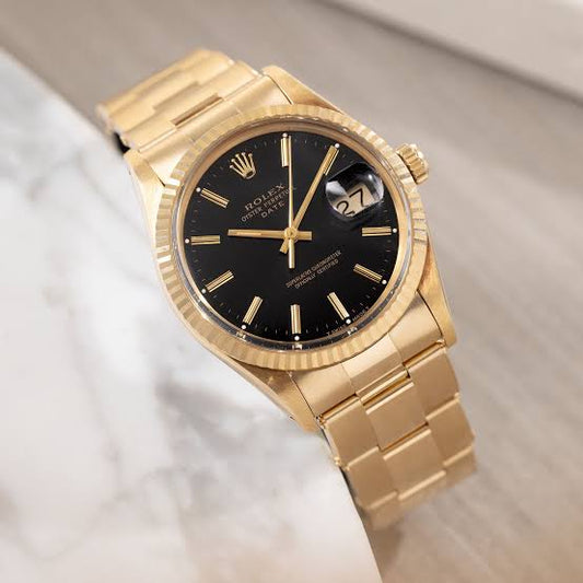 rolex oyster perpetual chain watch