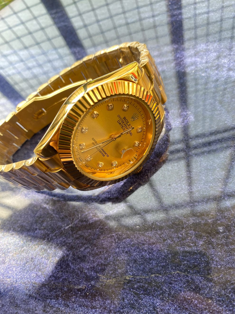 Rolex oyster perpendicular gold